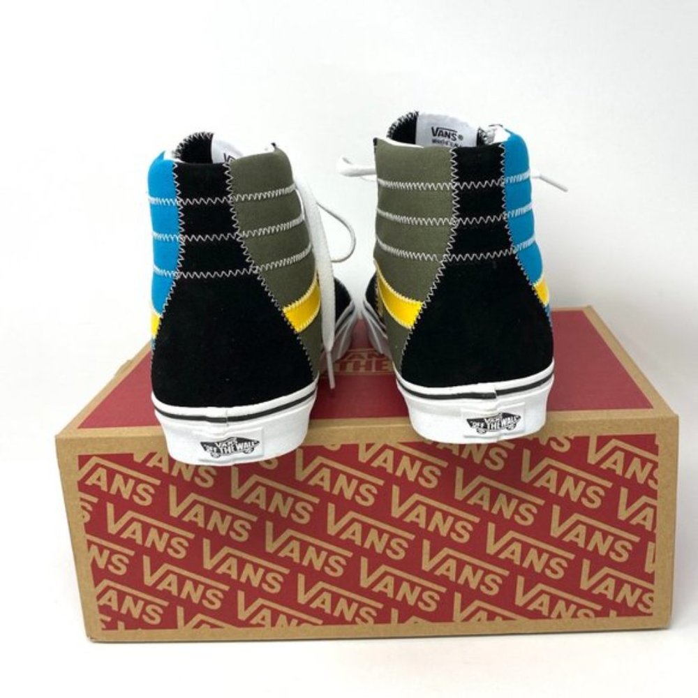 Vans SK8-HI Zig Zag Shoes Women's Size 6 7 Blue Green Suede Canvas VN0A4BV619Y - Picture 5 of 10